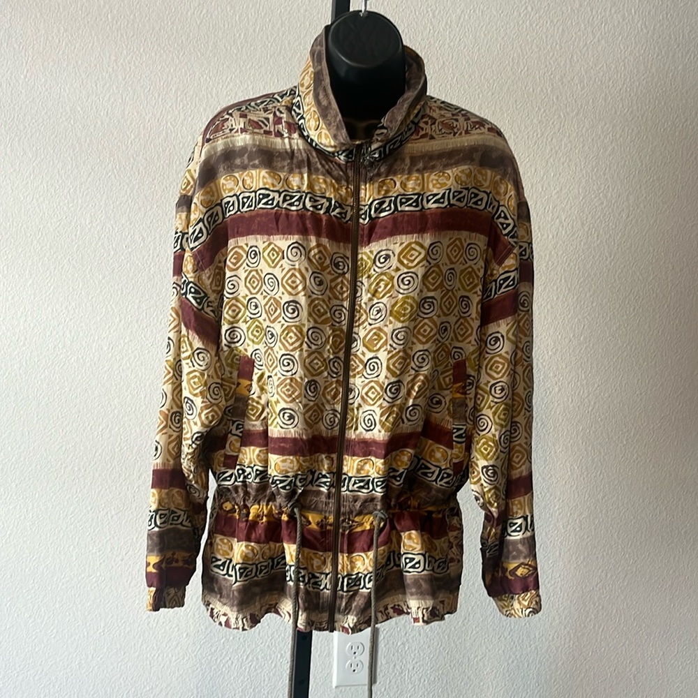 East West Vintage Silk Jacket. Preloved